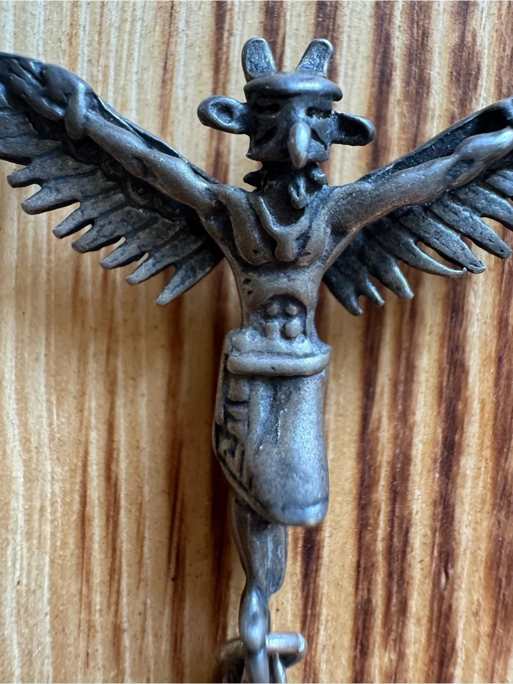 Sterling Silver Winged Kachina Pendant